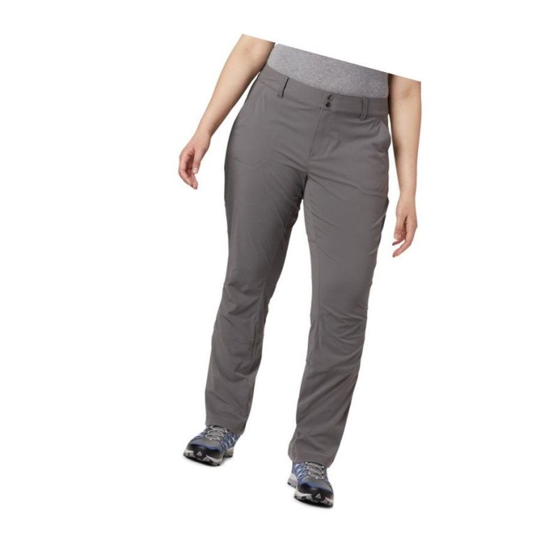 Spodnie Columbia Saturday Trail Stretch Plus Size Damskie Szare | 12TPZASNK