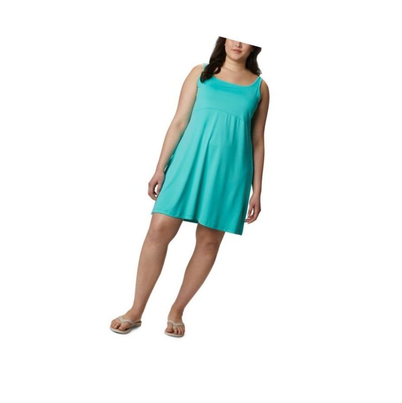 Sukienka Columbia PFG Freezer III Plus Size Damskie Niebieskie | 08CTOYMJU